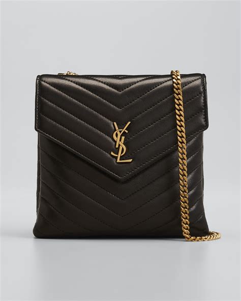 saint laurent ysl double-flap quilted chain crossbody bag|Saint Laurent.